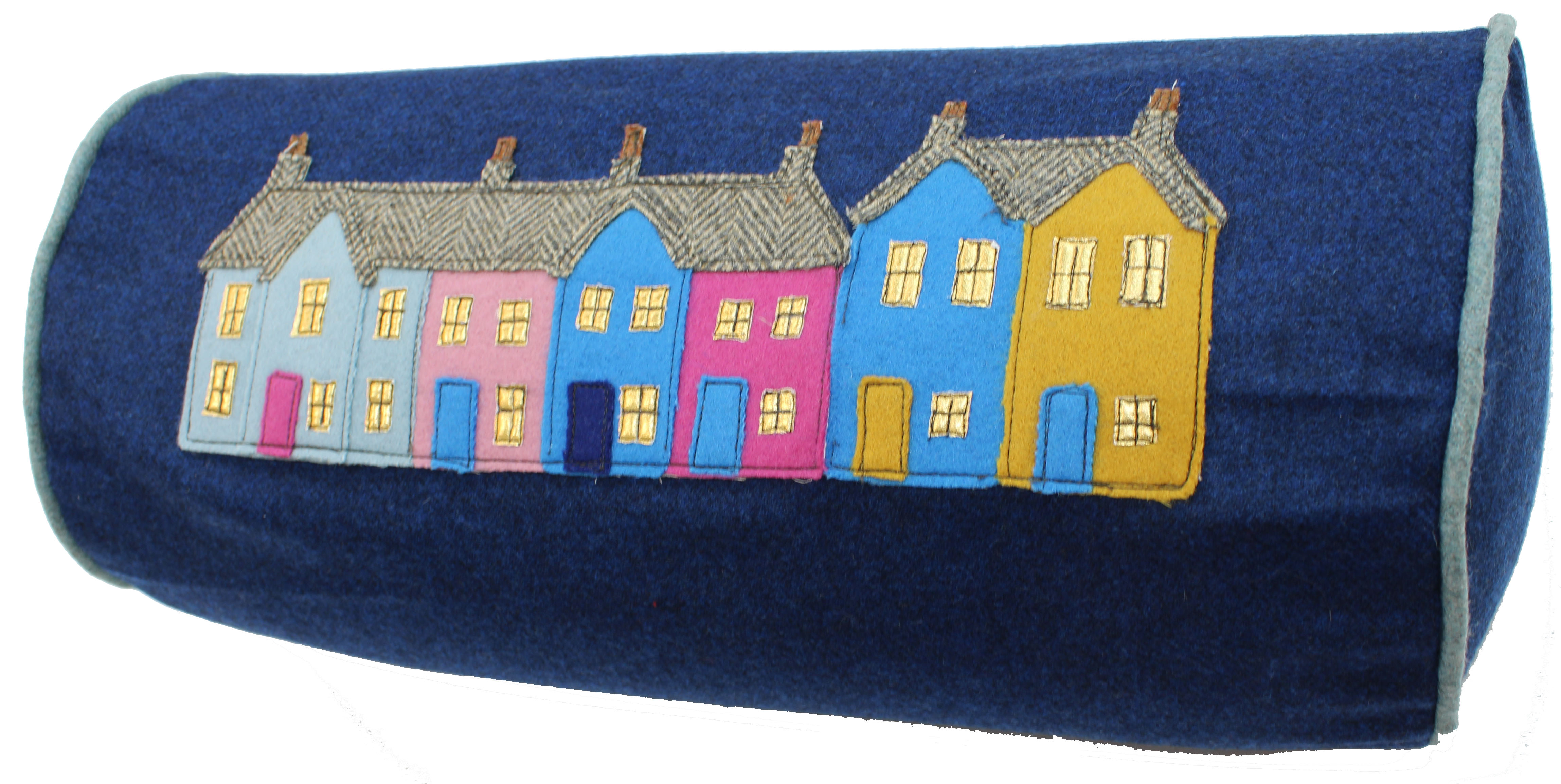 cushion patchwork cushion Tobermory bolster cushion ballamory